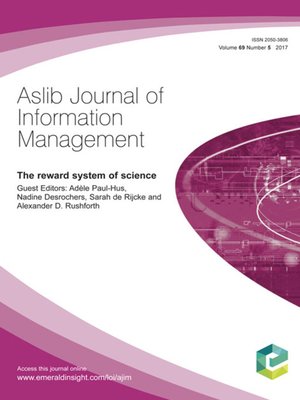 cover image of Aslib Journal of Information Management, Volume 69, Number 5